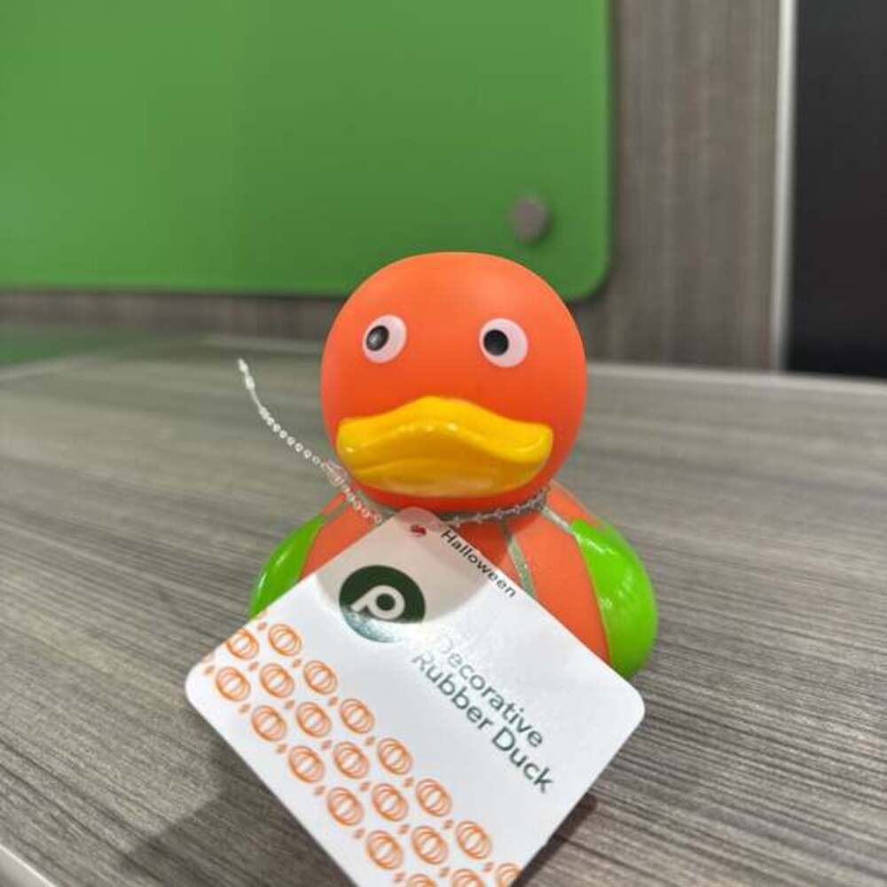 Halloween Pumpkin Rubber Duck Decorative Collectible